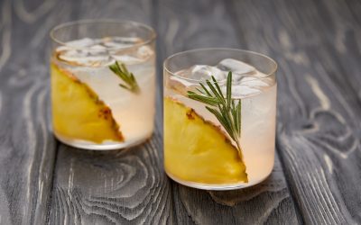patrón + pineapple cocktail